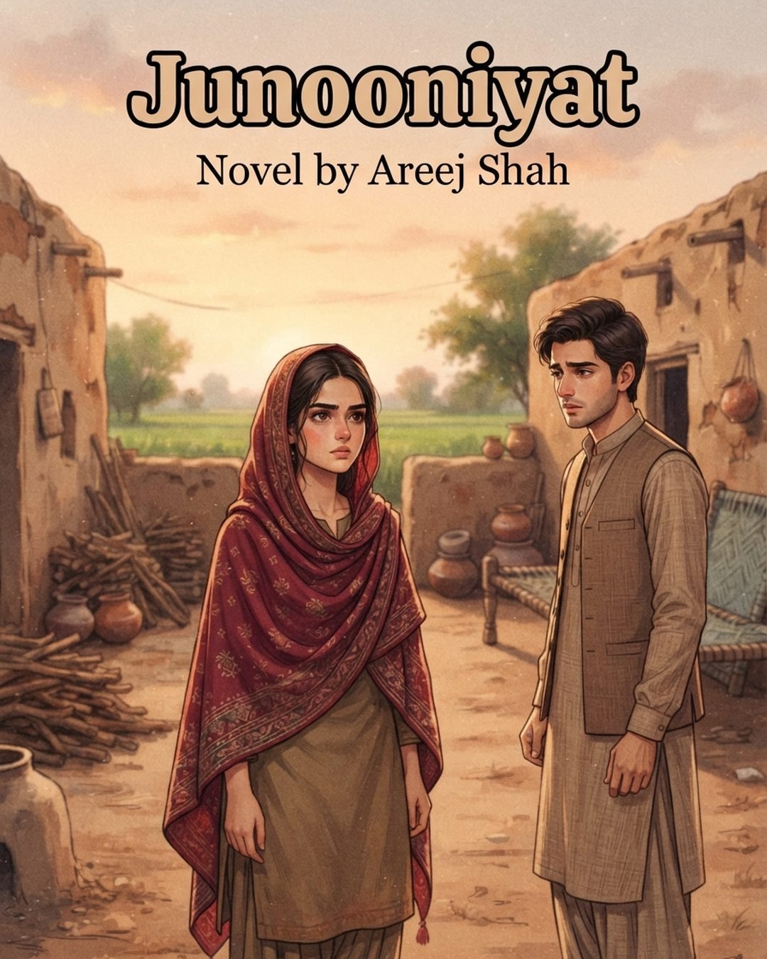 Junooniyat novel by Areej Shah cover