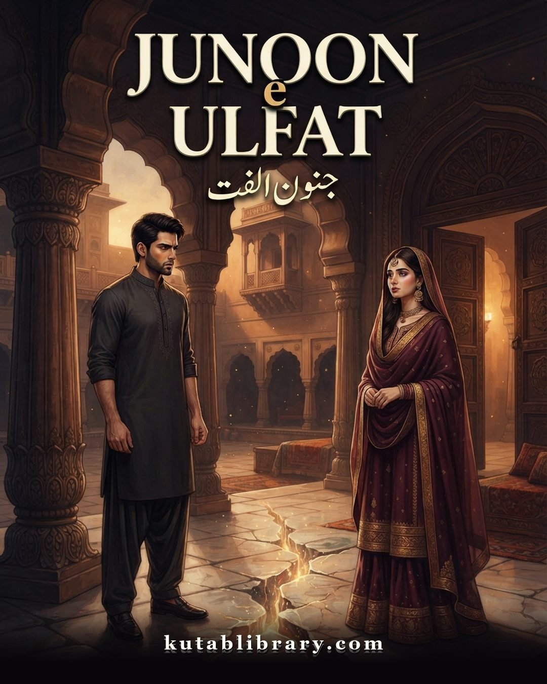 Junoon e Ulfat novel by Mehwish Ali cover